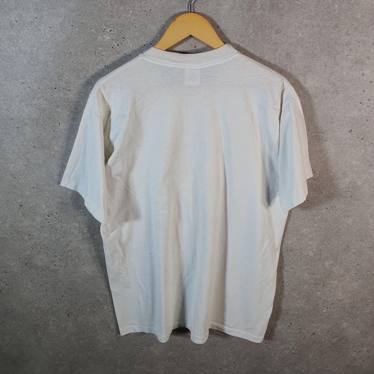 Vintage Centre Star Fishing USA Single Stitch T Shirt Men’s XL White