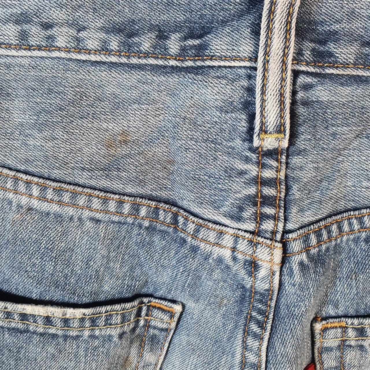 Vintage Levi’s 569 Baggy Shorts Jorts Cargo Mens W33 Blue Relaxed Denim