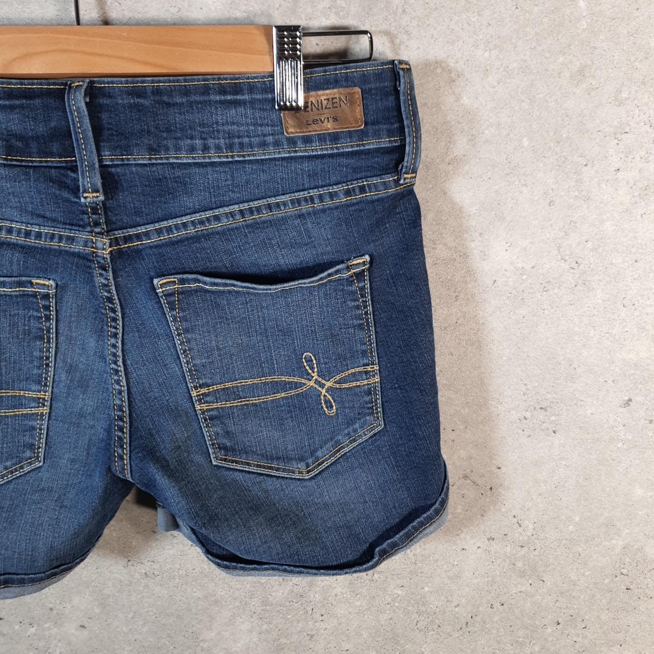 Vintage Levi’s Baggy Shorts Jorts Cargo Womens W27 Blue Relaxed Denim