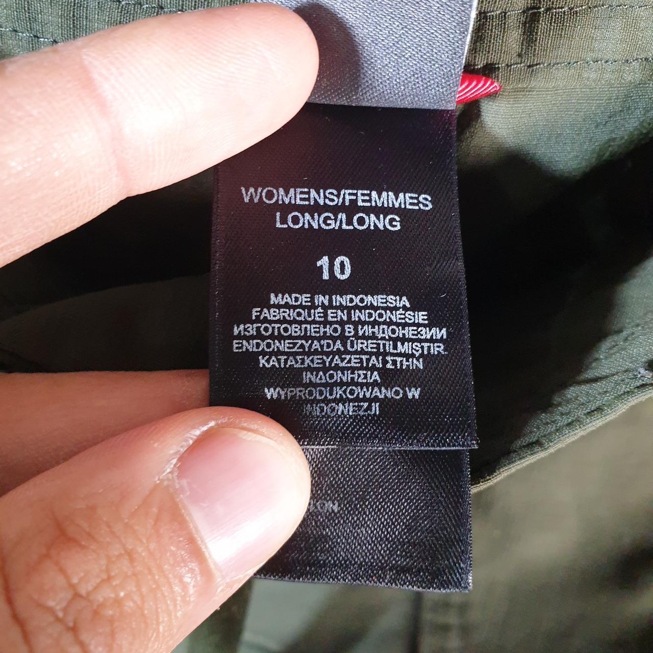Vintage The North Face TNF Shorts Jorts Chino Cargo Womens UK12 Green Baggy Cotton