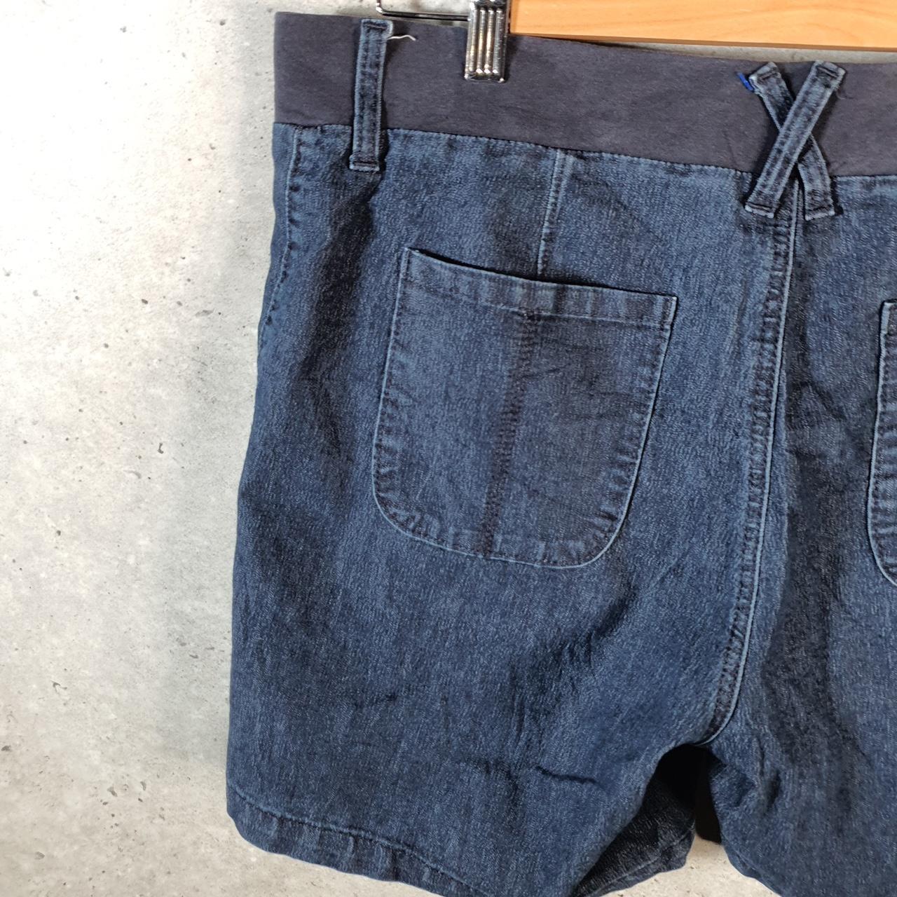 Vintage Lee Baggy Shorts Jorts Cargo Womens W36 Blue Relaxed Denim