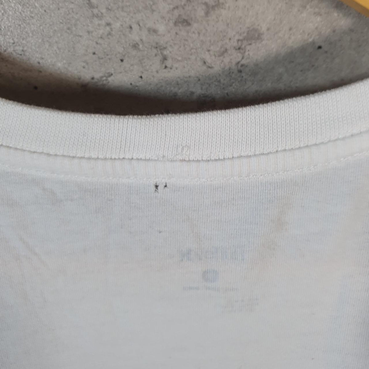 Vintage Hurley Spellout T Shirt Men’s White Large Casual Sports Logo Athletic