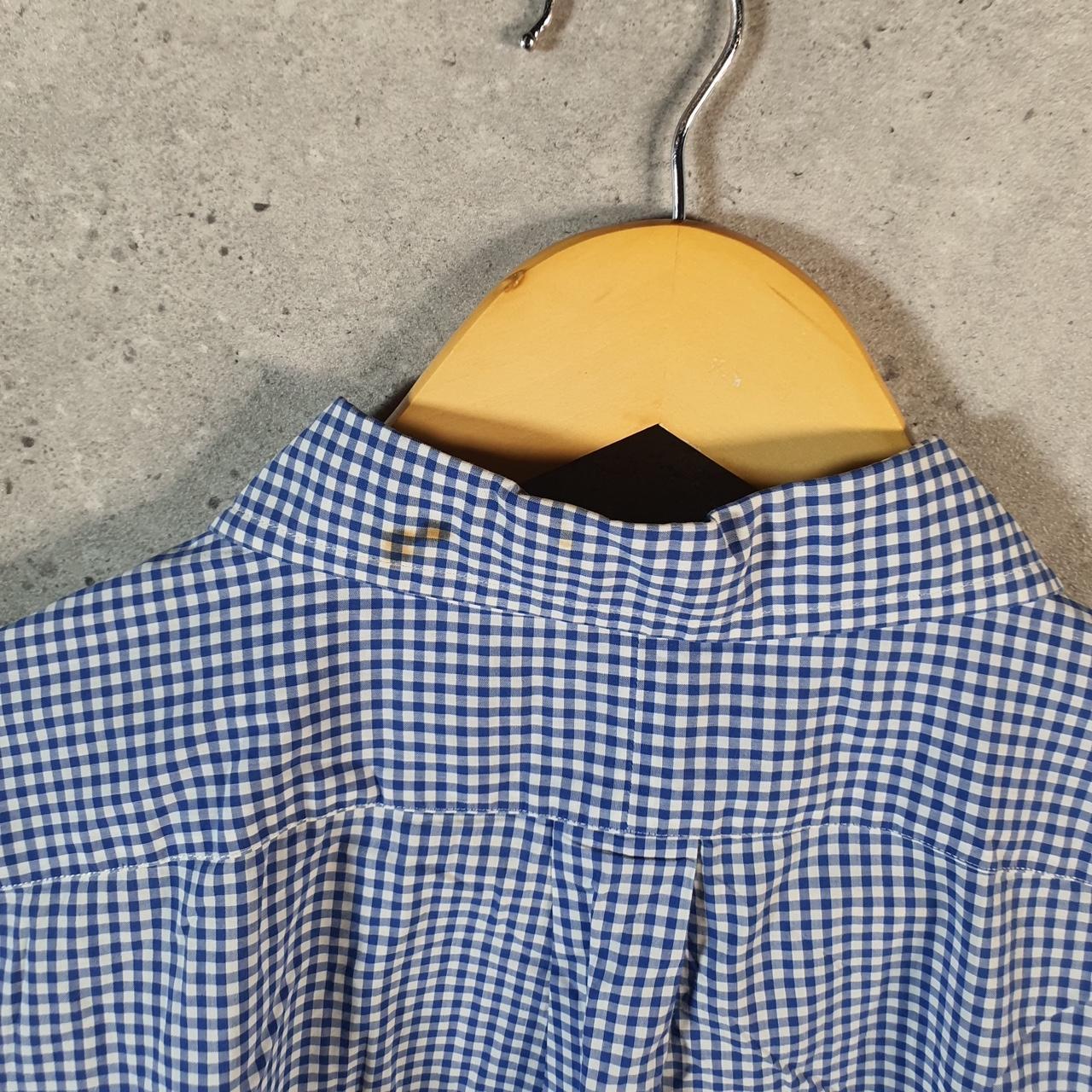 Vintage Ralph Lauren Button Down Shirt Men’s XL Blue Classic fit Checkered Cotton