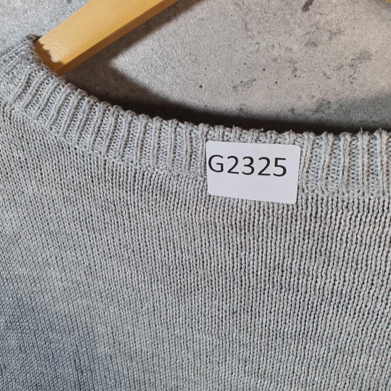 Vintage Walter Disney World Mickey Mouse Knit Sweater Womens Medium Grey Logo Winter