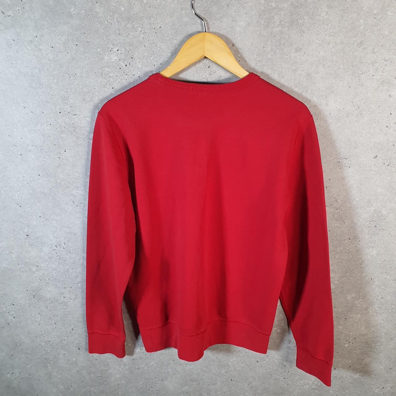 Vintage Ralph Lauren Polo Sweatshirt Men’s Small Red Cotton Pullover Pony