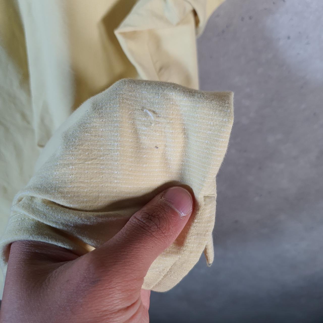 Vintage Adidas Spellout Retro T Shirt Men’s XL Yellow Three Stripes Logo