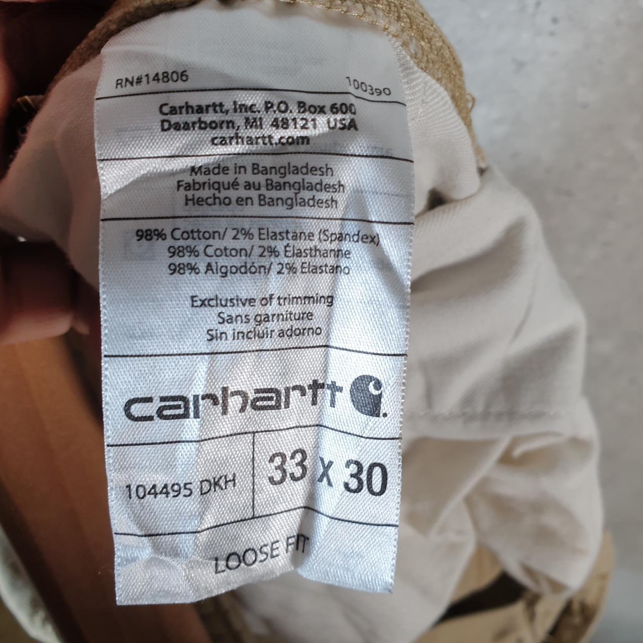 Vintage Carhartt Carpenter Trousers Mens W33 L30 Brown Loose Fit Workwear USA