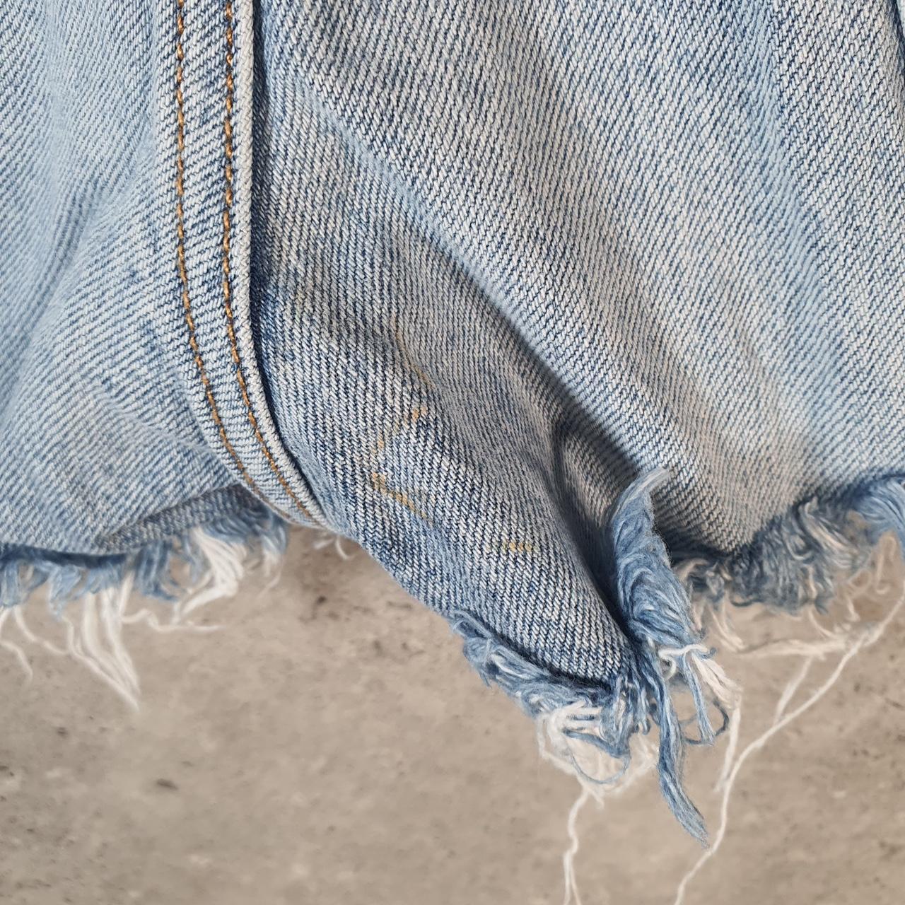 Vintage Levi’s 501 Baggy Shorts Jorts Cargo Womens W27 Blue Relaxed Denim