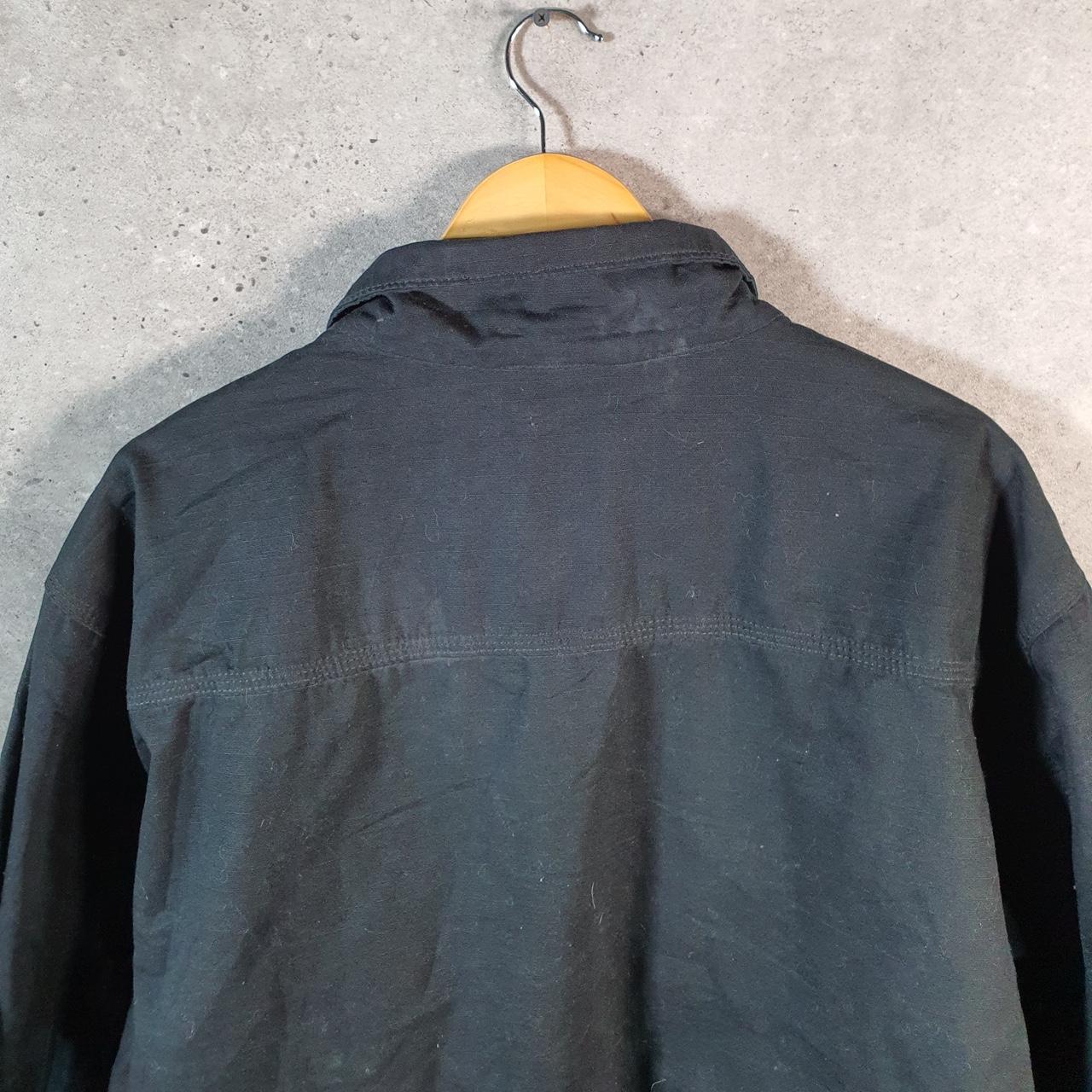 Vintage Carhartt Flint Ripstop Canvas Chore Jacket Men’s 2XL Black Workwear USA G2102