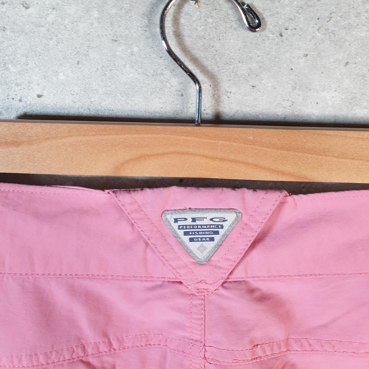 Vintage Columbia Performance Fishing Gear Shorts Womens XL Pink OmniShade