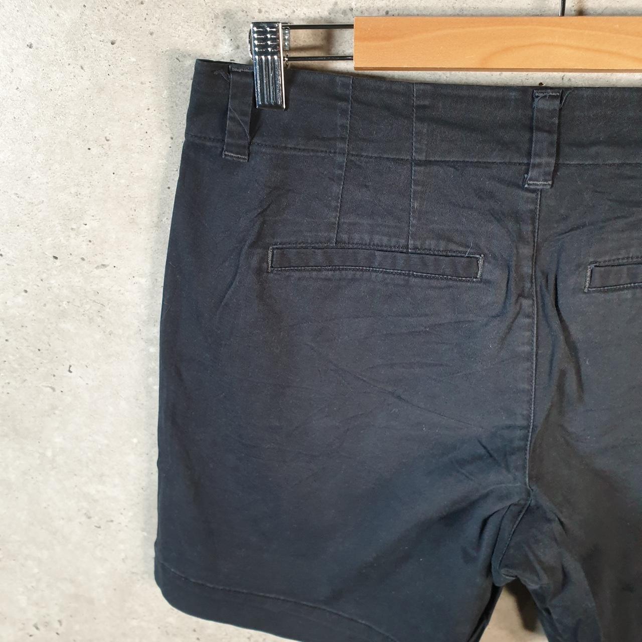 Vintage Lee Baggy Shorts Jorts Cargo Womens W32 Black Relaxed Cotton