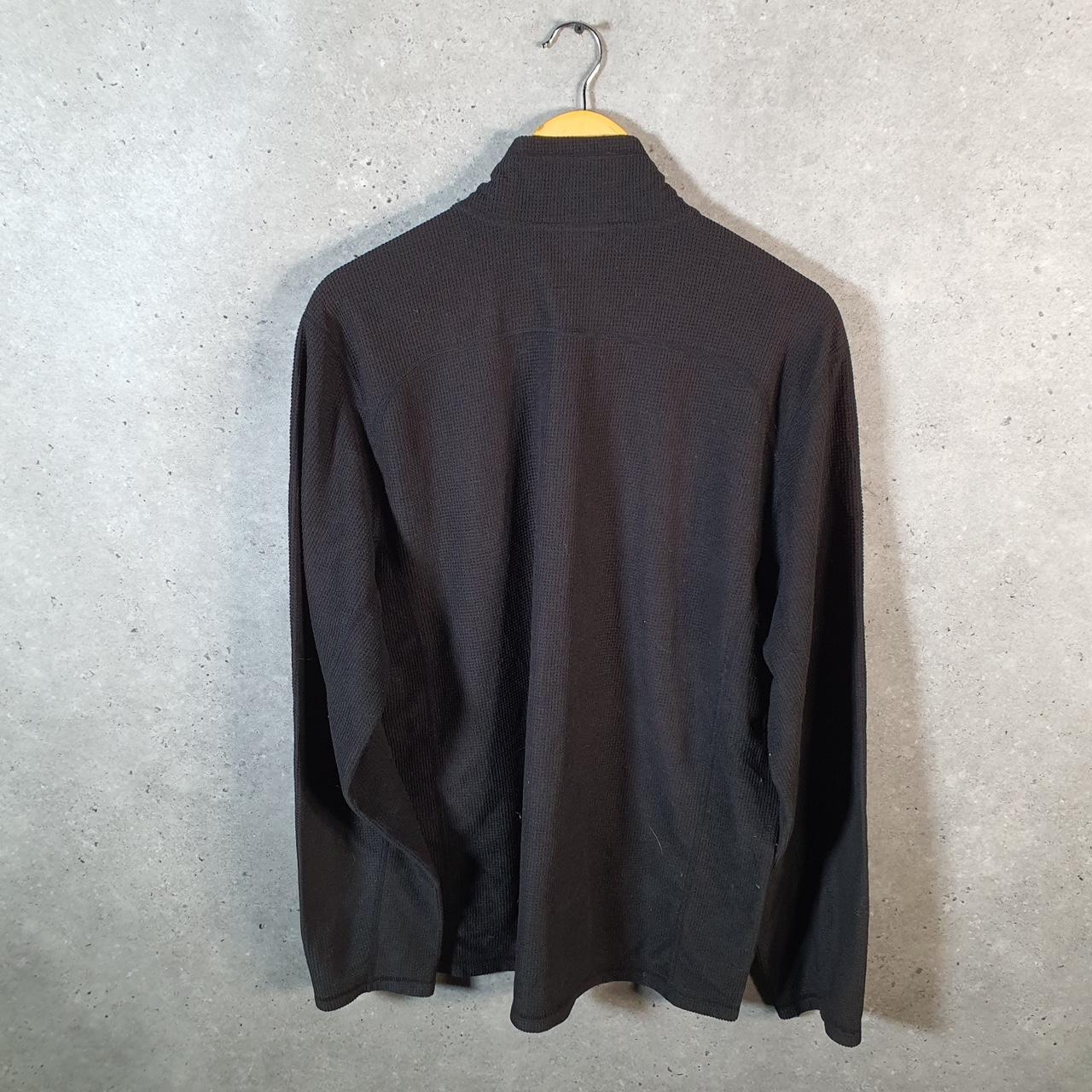 Vintage The North Face TNF Teddy Fleece Sweatshirt Mens Large 1/4 Zip Black Logo