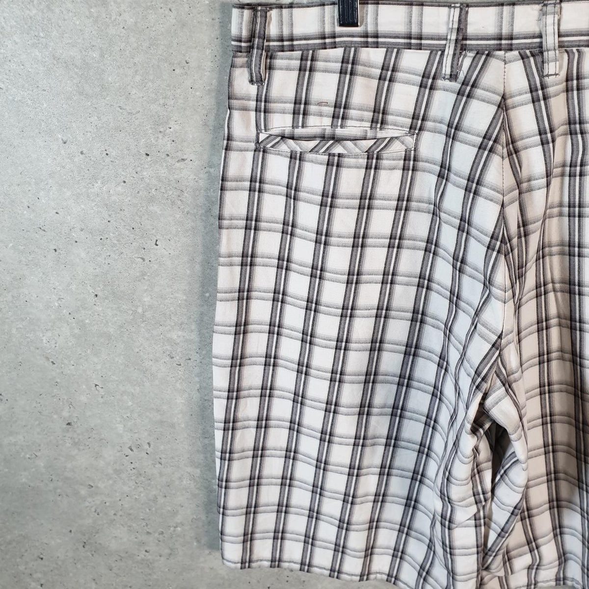 Vintage Dickies Baggy Chino Shorts Jorts Cargo Mens W34 Checkered Regular Fit
