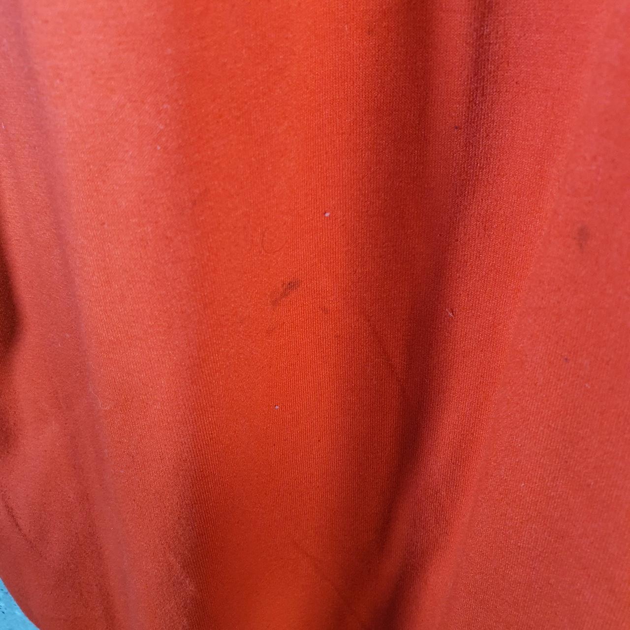 Vintage Adidas Freelift ClimaLite T Shirt Mens Small Orange Three Stripes Logo Athletic