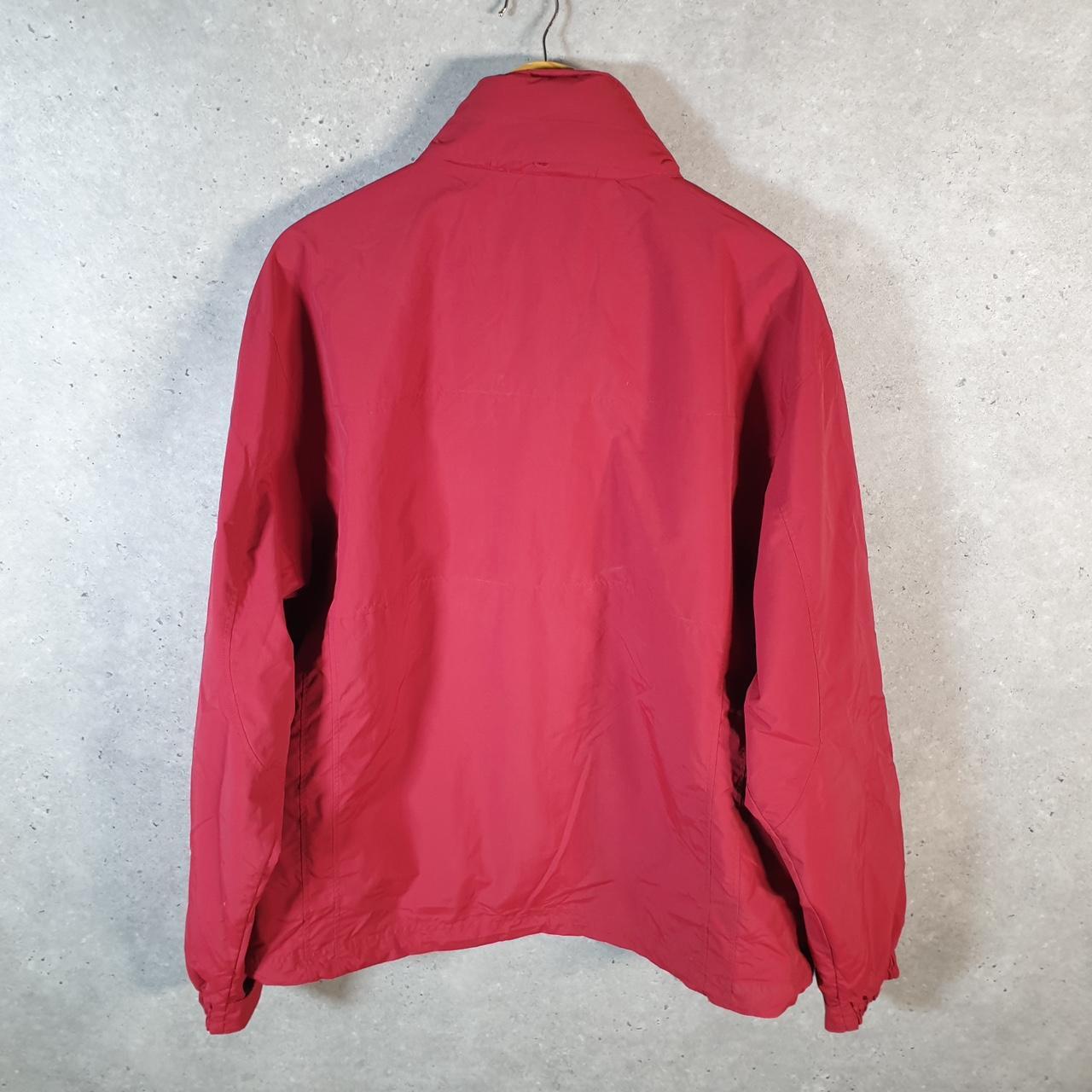 Vintage L.L. Bean Outdoors Nylon Jacket Mens XL Red Waterproof Shell Coat