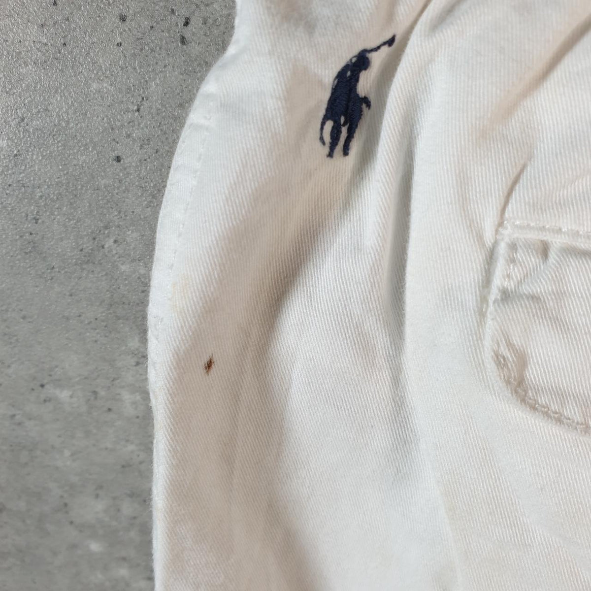 Vintage Ralph Lauren Polo Shorts Jorts Chino Cargo Womens W30 White Baggy Cotton