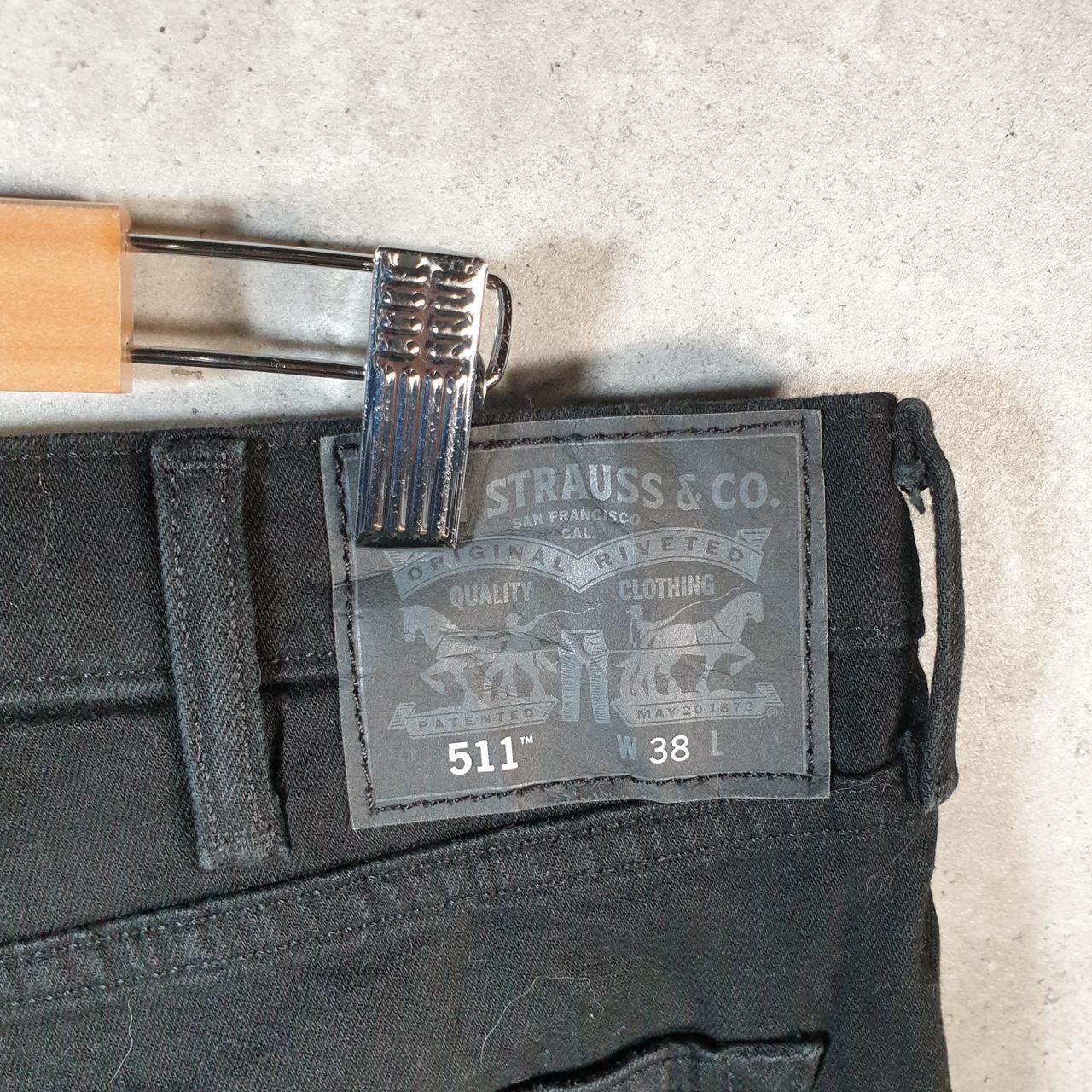 Vintage Levi’s 511 Baggy Shorts Jorts Cargo Men’s W38 Black Relaxed Denim