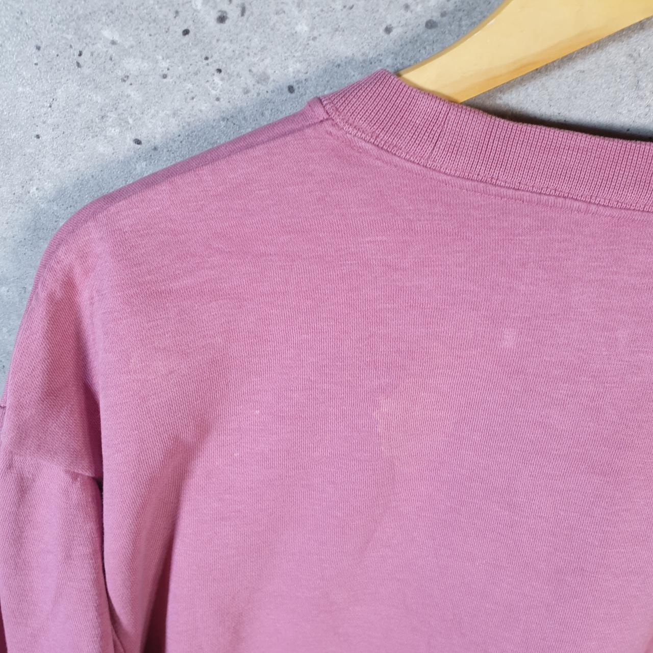 Vintage Nike Embroidered Spellout Sweatshirt Womens M Pink Swoosh Y2K