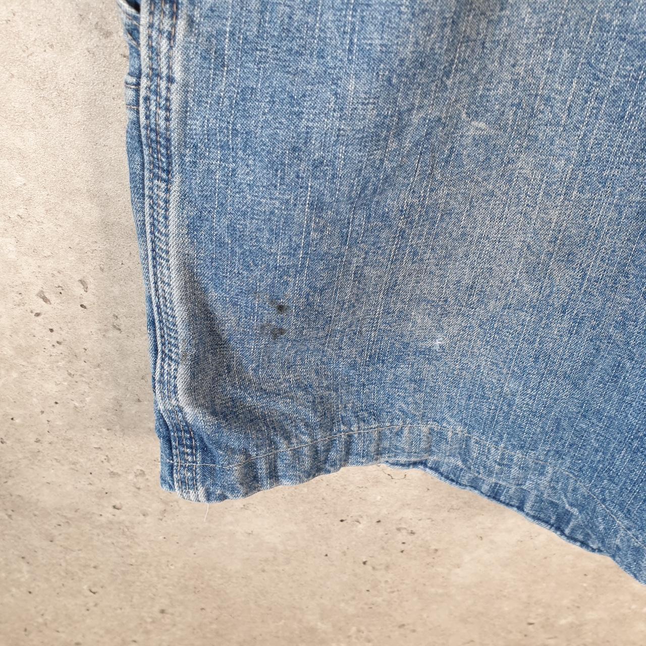 Vintage Wrangler Denim Shorts Jorts Cargo Men’s W36 Blue Baggy Cotton