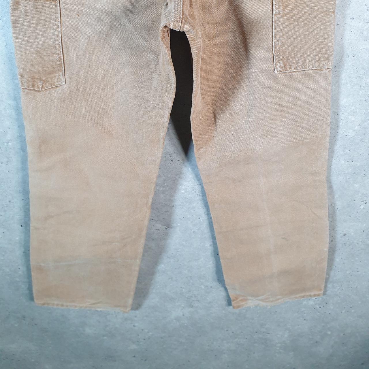 Vintage Carhartt Carpenter Double Knee Trousers Mens W29 L28 Brown Loose Original Fit