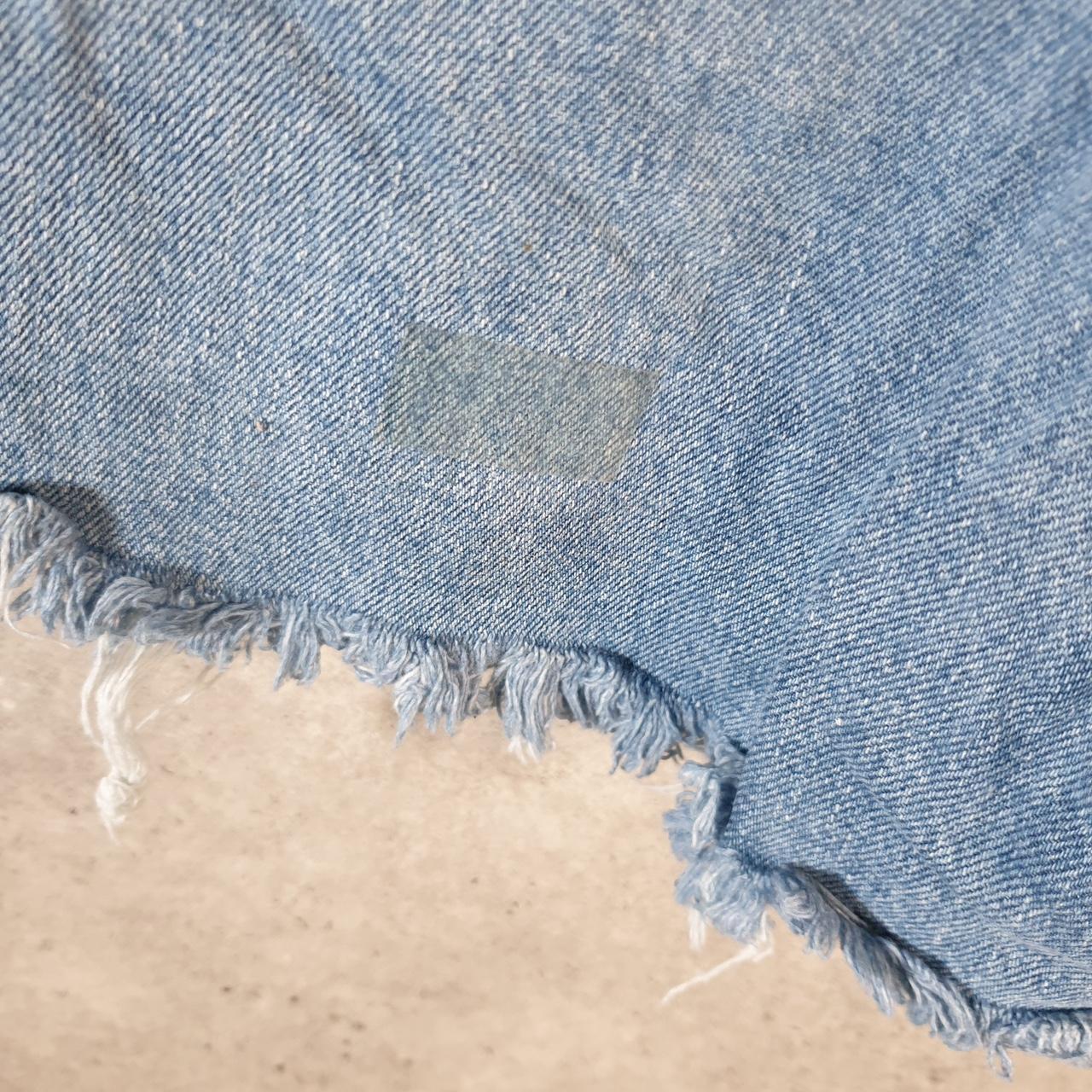 Vintage Levi’s 550 Cut Off Baggy Shorts Jorts Cargo Womens W38 Blue Relaxed Denim