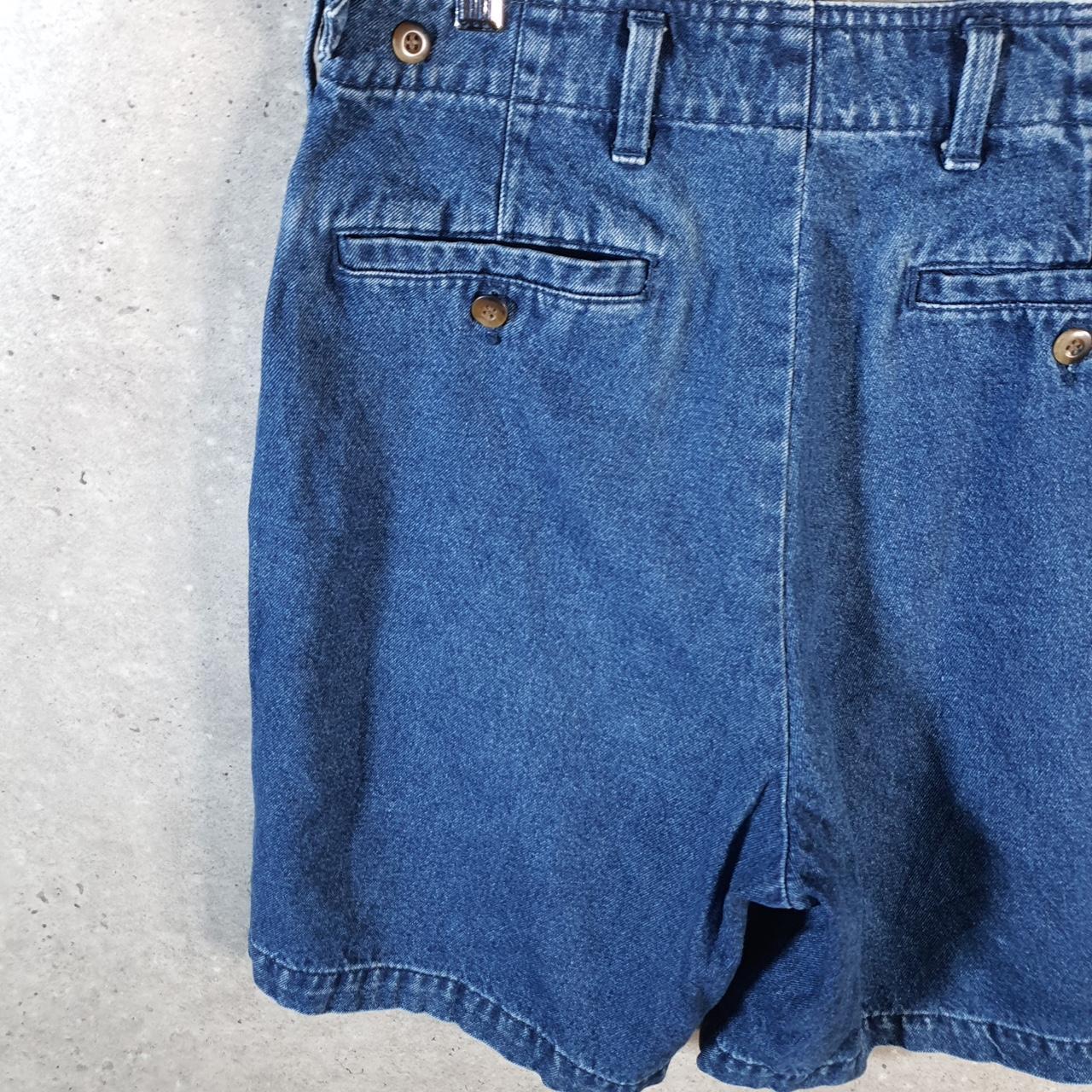 Vintage Dockers Denim Shorts Jorts Cargo Men’s W30 Blue Baggy Cotton