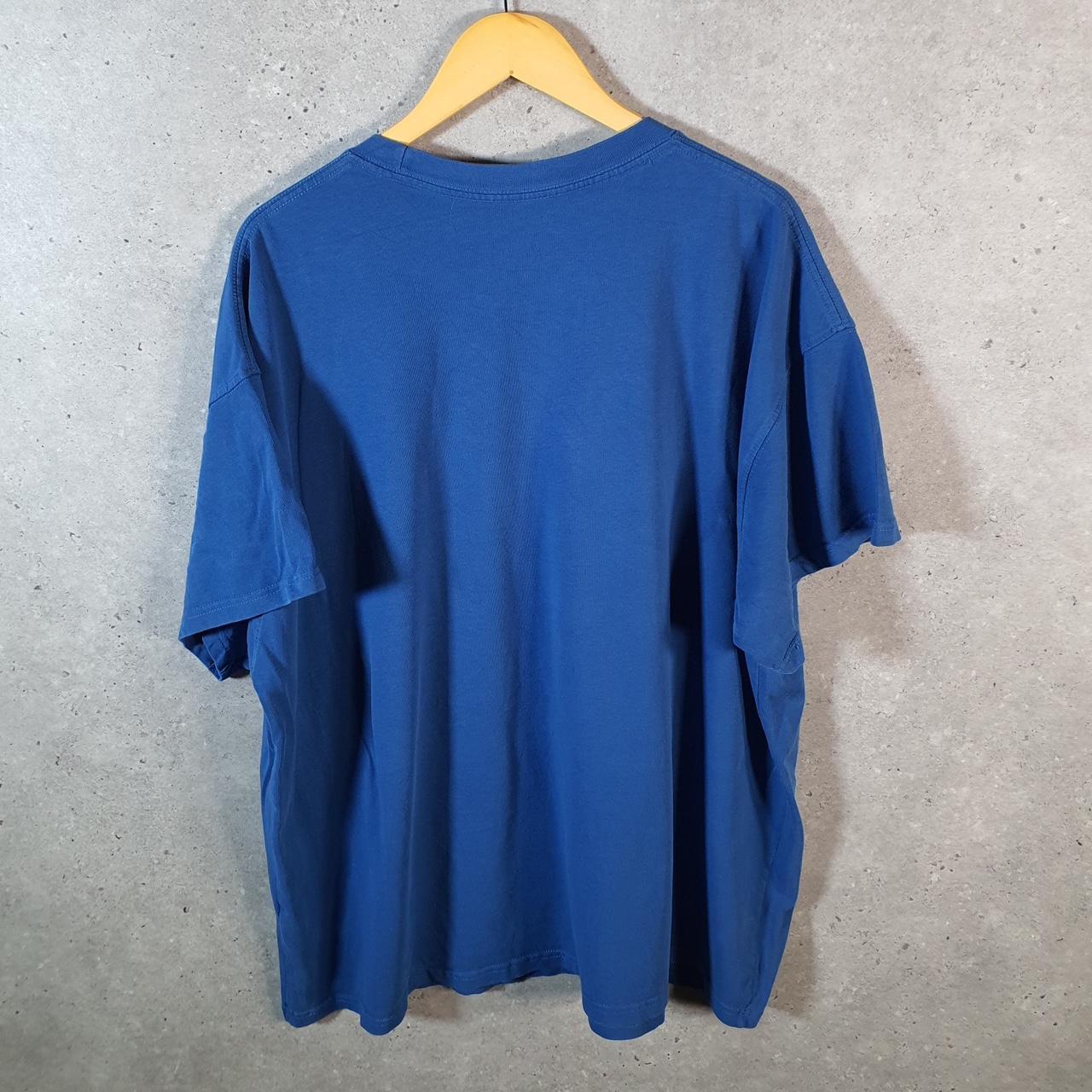 Vintage Nike Retro Badges T Shirt Men’s 2XL Blue Logo Swoosh Athletic