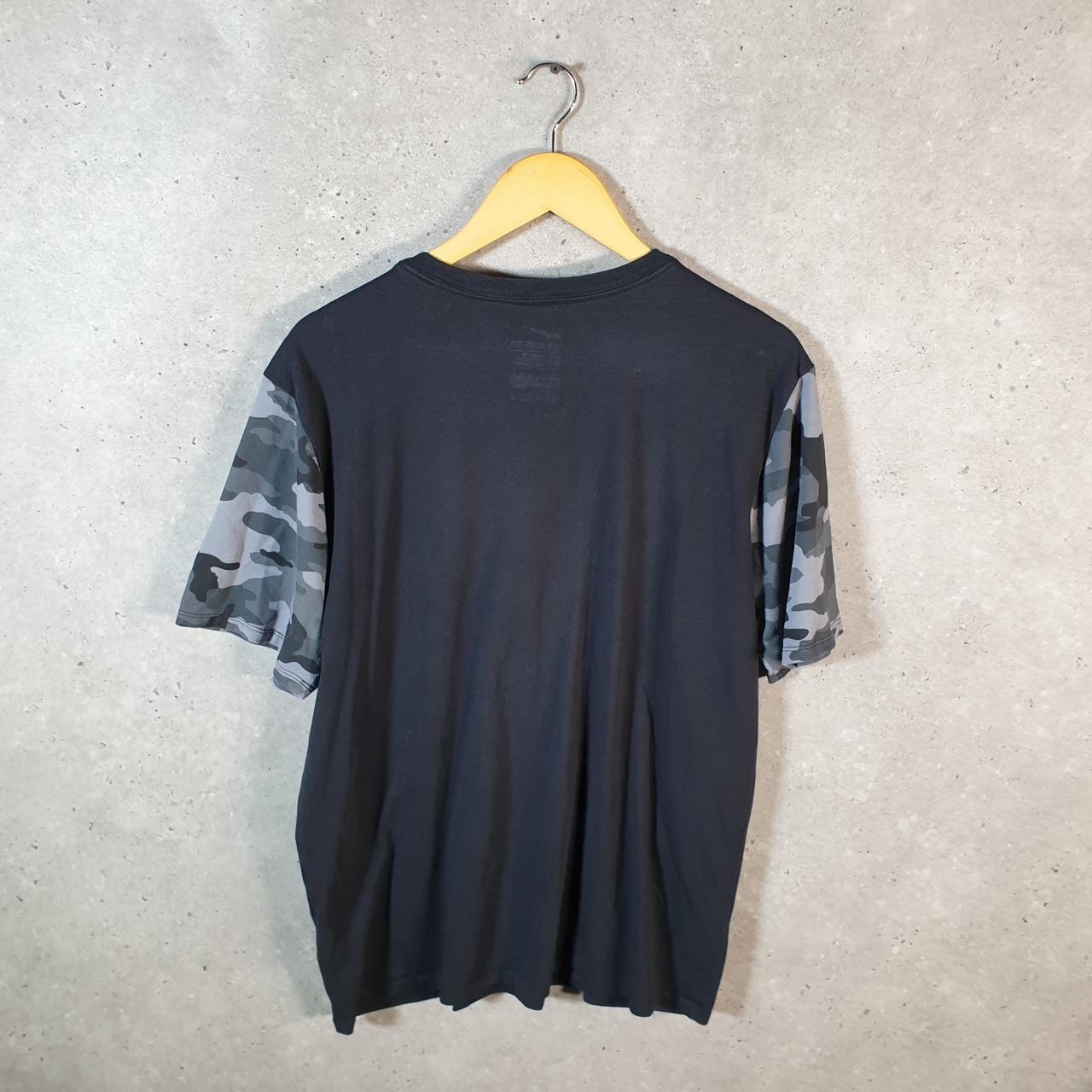 Vintage Nike Dri Fit Baseball T Shirt Men’s Large Black Logo Printed Swoosh Athletic