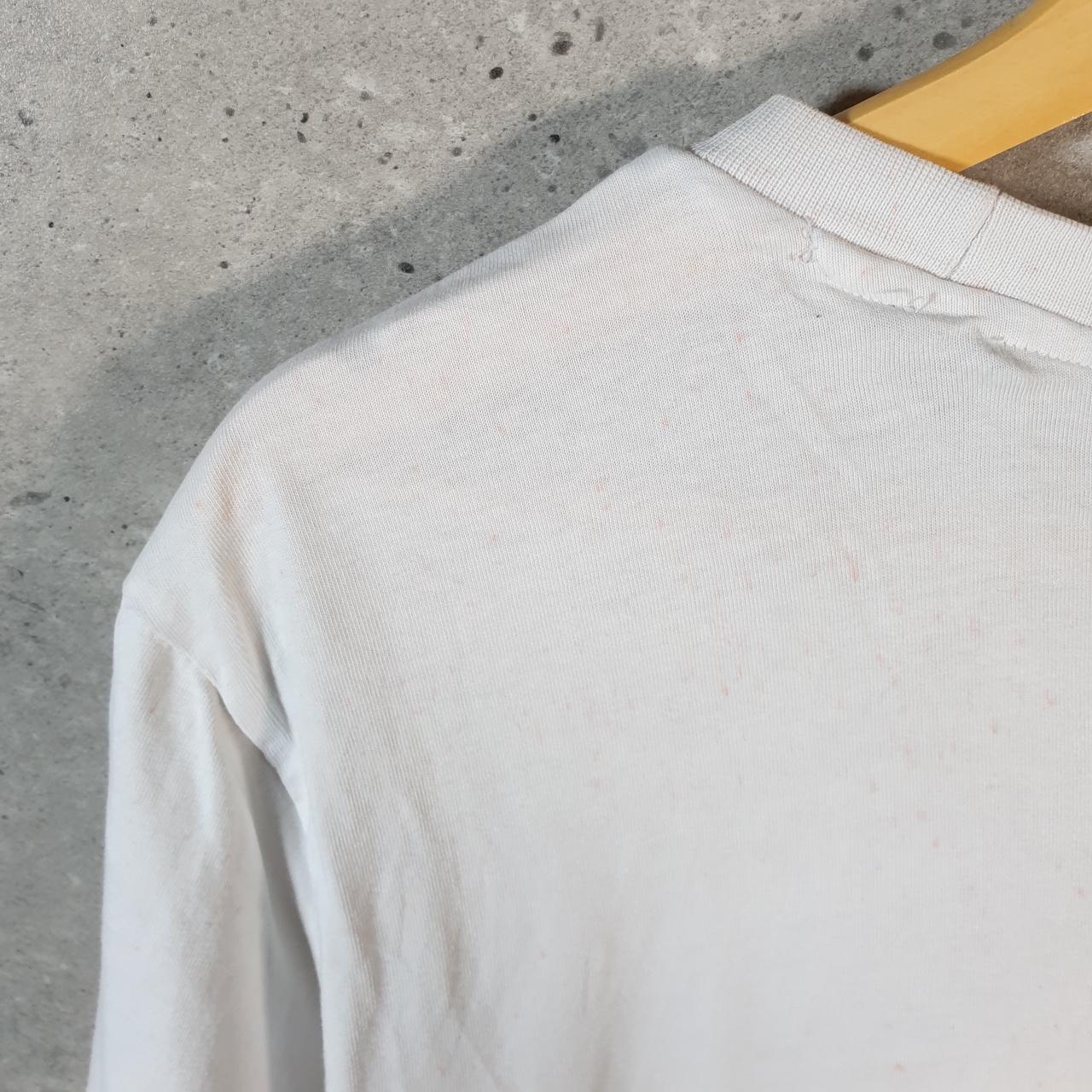 Vintage Adidas End Plastic White T Shirt Mens XL White Three Stripes Logo Athletic