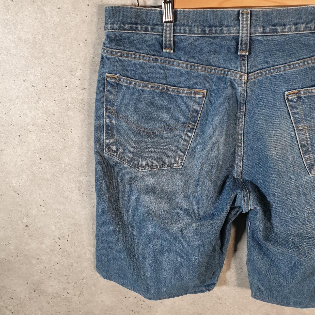 Vintage Carhartt Baggy Carpenter Shorts Jorts Cargo Men’s W35 Blue Relaxed Fit Workwear