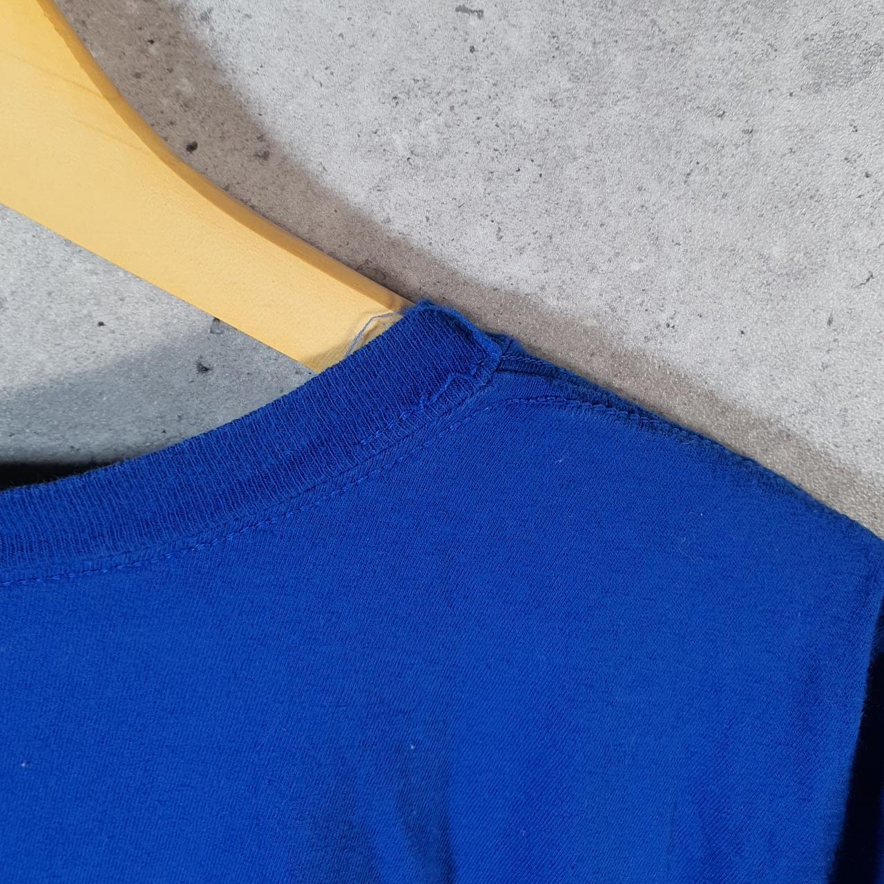 Vintage Adidas Go Tee Performance T Shirt Shirt Men’s Large Blue Three Stripes Logo Athletic