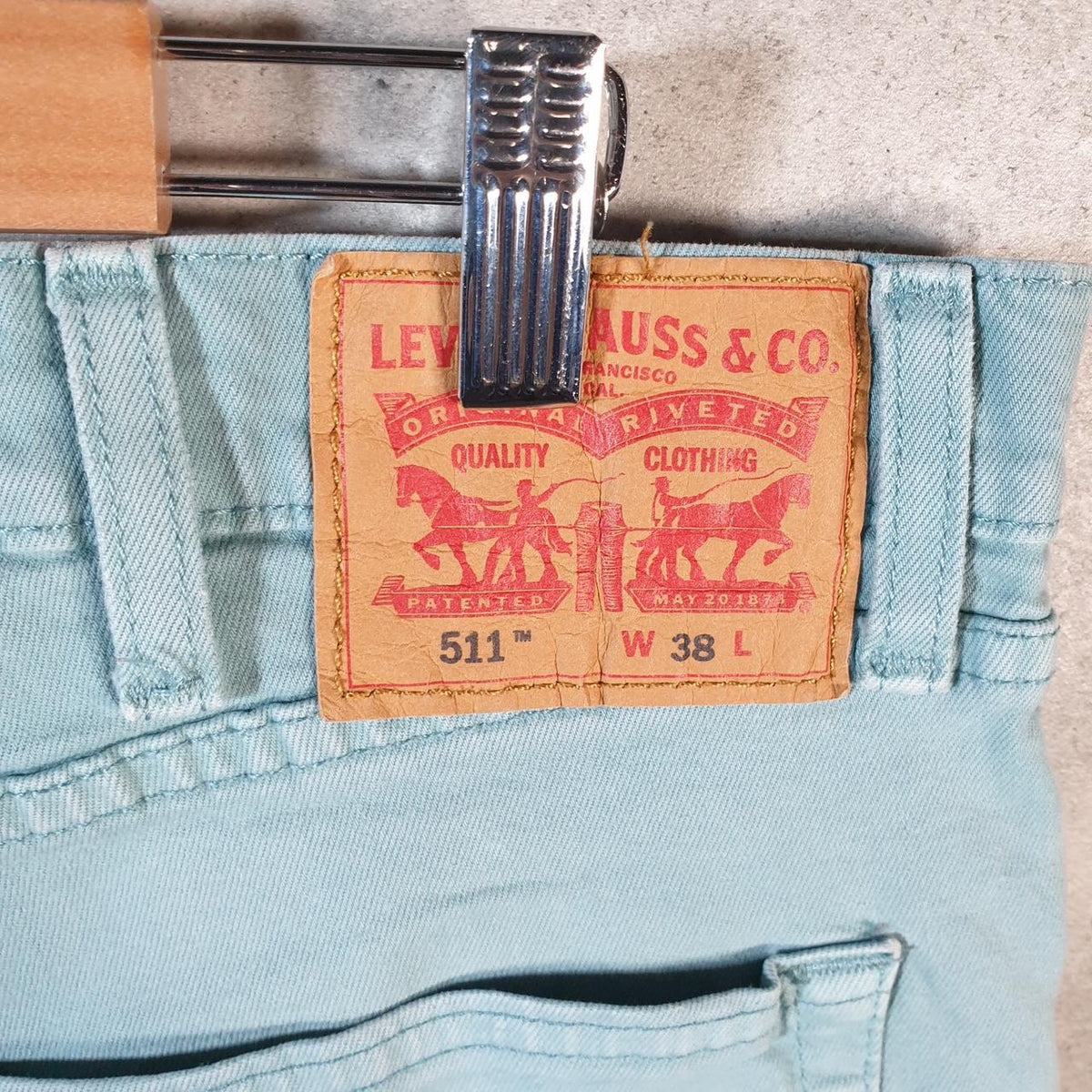 Vintage Levi’s 511 Baggy Shorts Jorts Cargo Mens W38 Blue Relaxed Denim