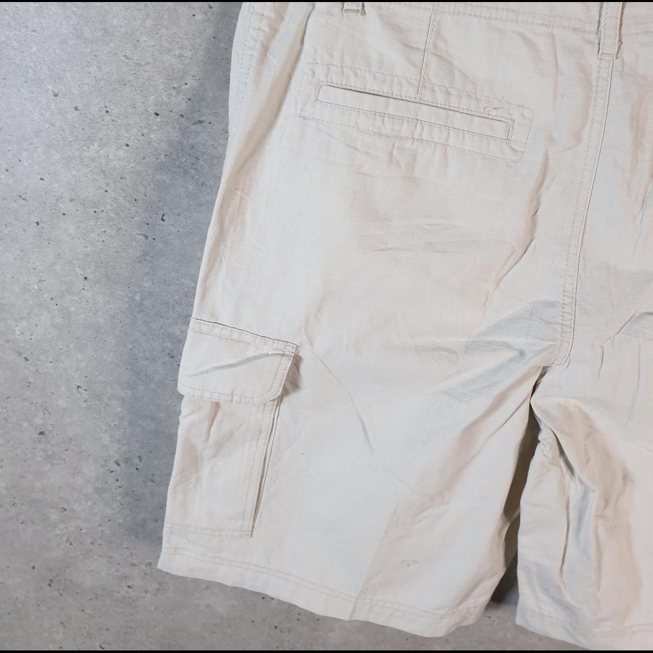 Vintage Izod Golf Chino Shorts Jorts Cargo Men’s W36 Beige Baggy Cotton