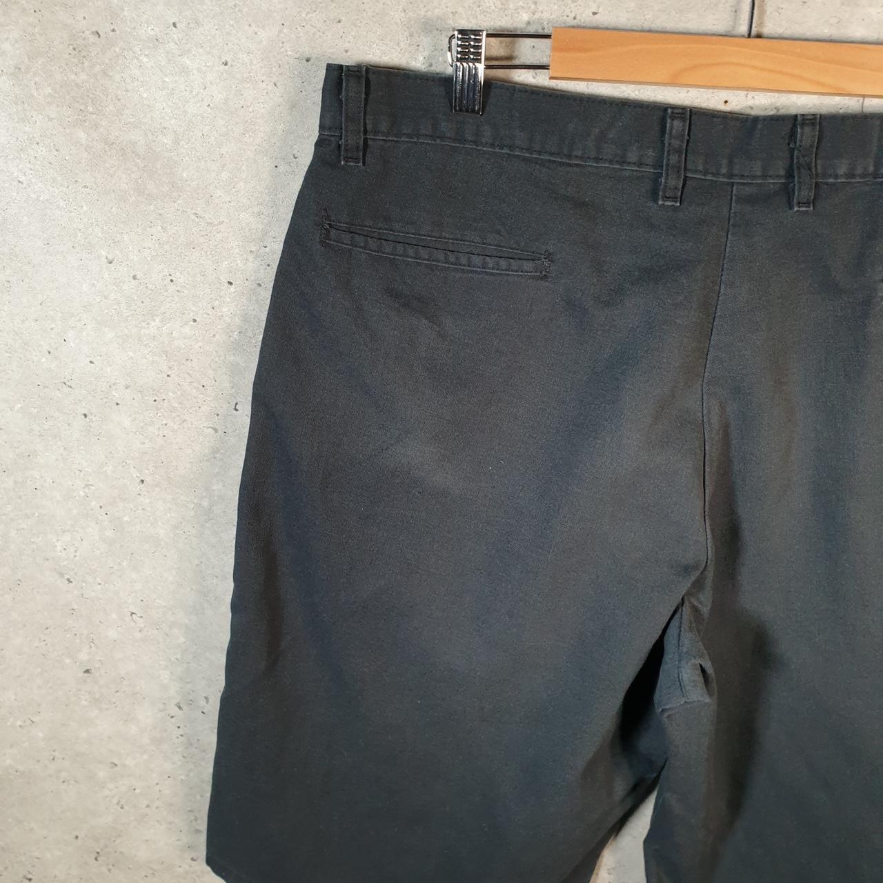 Vintage Dickies Baggy Chino Shorts Jorts Cargo Mens W38 Black Relaxed Fit