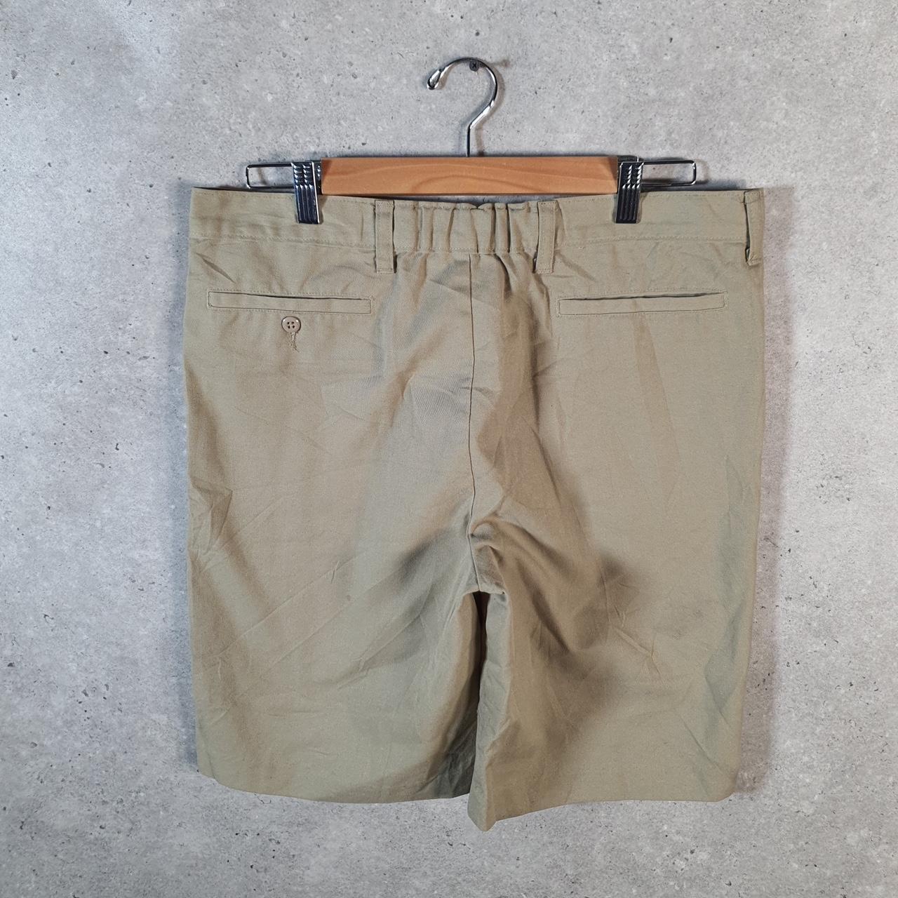 Vintage Dickies Baggy Chino Shorts Jorts Cargo Womens W34 Brown Regular Fit