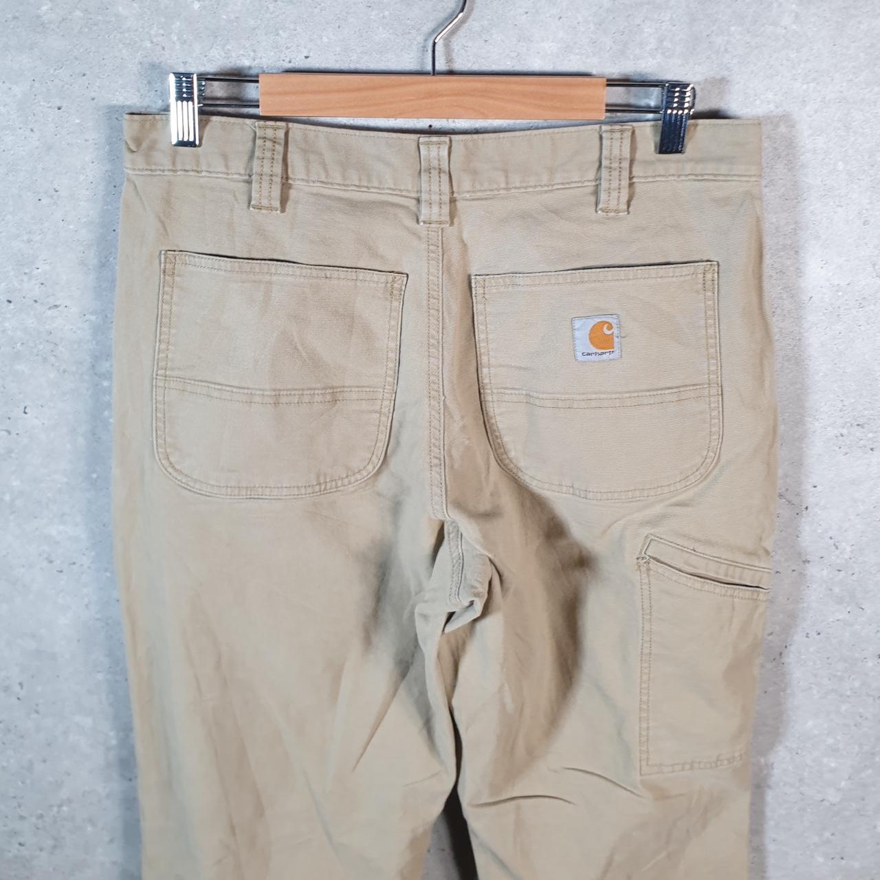 Vintage Carhartt Carpenter Trousers Mens W33 L32 Brown Relaxed Fit Workwear USA