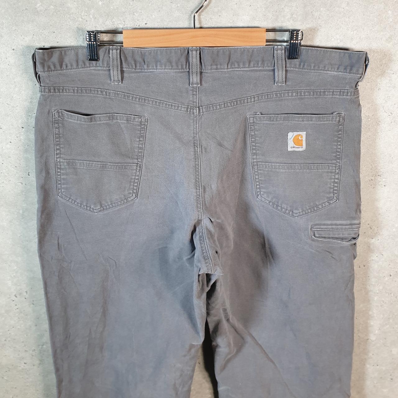 Vintage Carhartt Carpenter Trousers Mens W44 L32 Grey Relaxed Fit Workwear USA