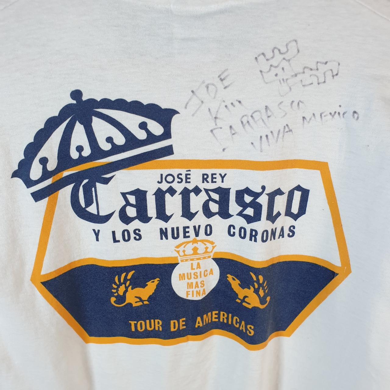 Vintage Fruit of the Loom Carrasco Corona 90s USA Single Stitch T Shirt Men’s Large White