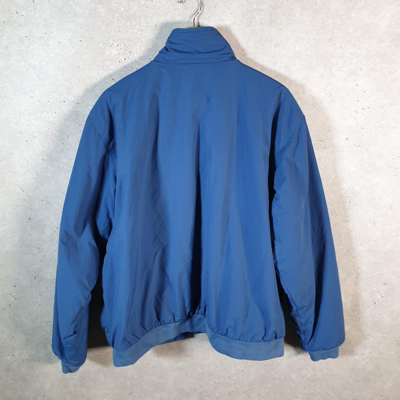 Vintage L.L. Bean Thinsulate Outdoors Warm Up Nylon Jacket Mens XL Blue Full Zip Waterproof