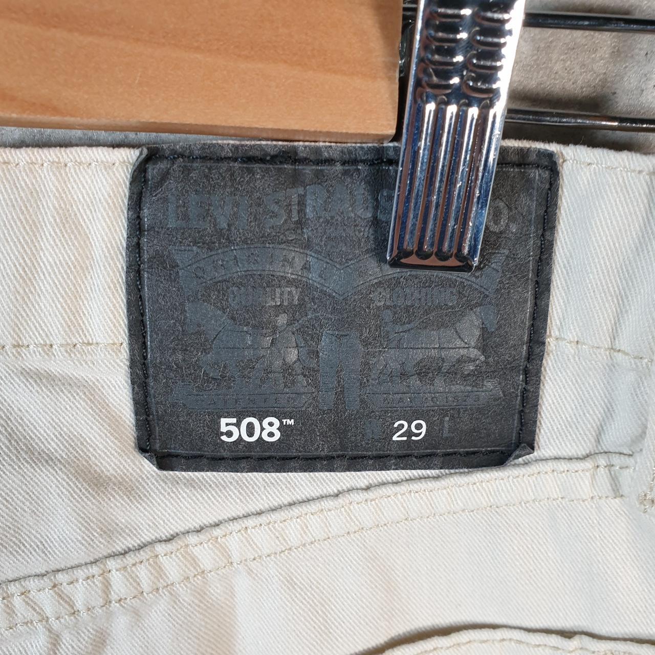 Vintage Levi’s 508 Baggy Shorts Jorts Cargo Mens W29 Beige Relaxed Denim