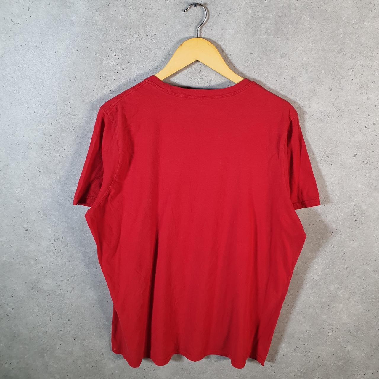 Vintage Adidas Amplifier T Shirt Men’s XL Red Three Stripes Logo Athletic