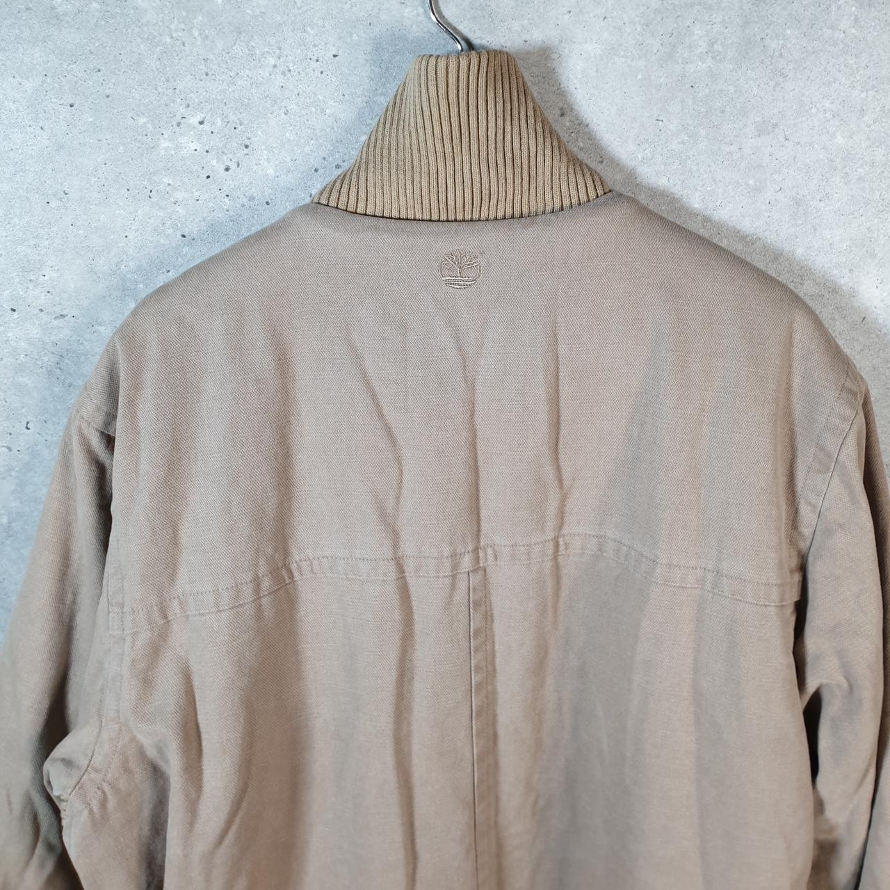 Timberland WeatherGear Fleece Lined Jacket Men’s XL Beige Utility Hunting USA American
