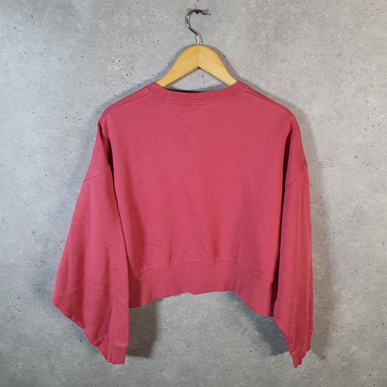 Vintage Nike Cropped Sweatshirt Womens XS Pink Swoosh Y2K Pullover Logo