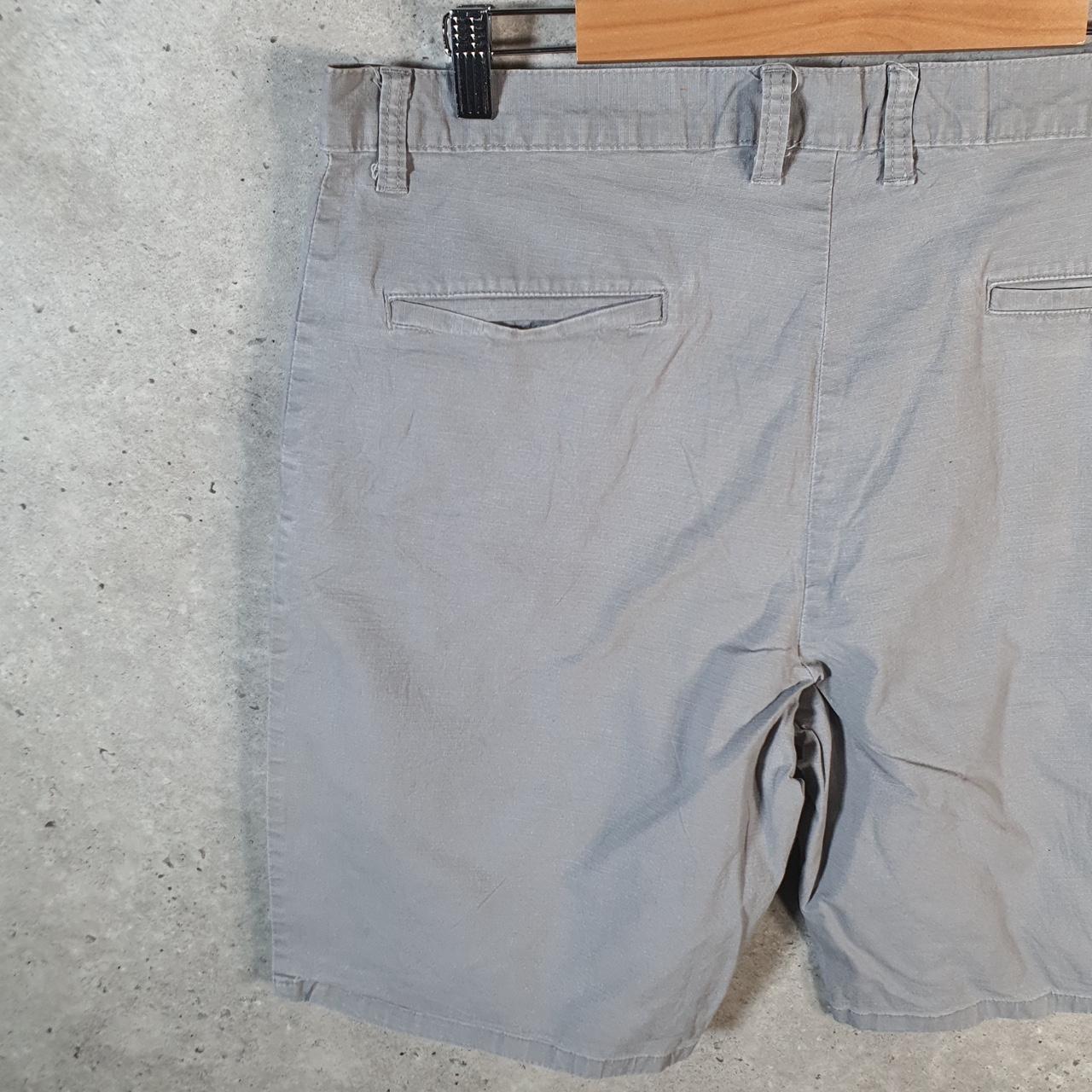 Vintage Dickies Baggy Chino Shorts Jorts Cargo Mens W36 Grey Relaxed Fit