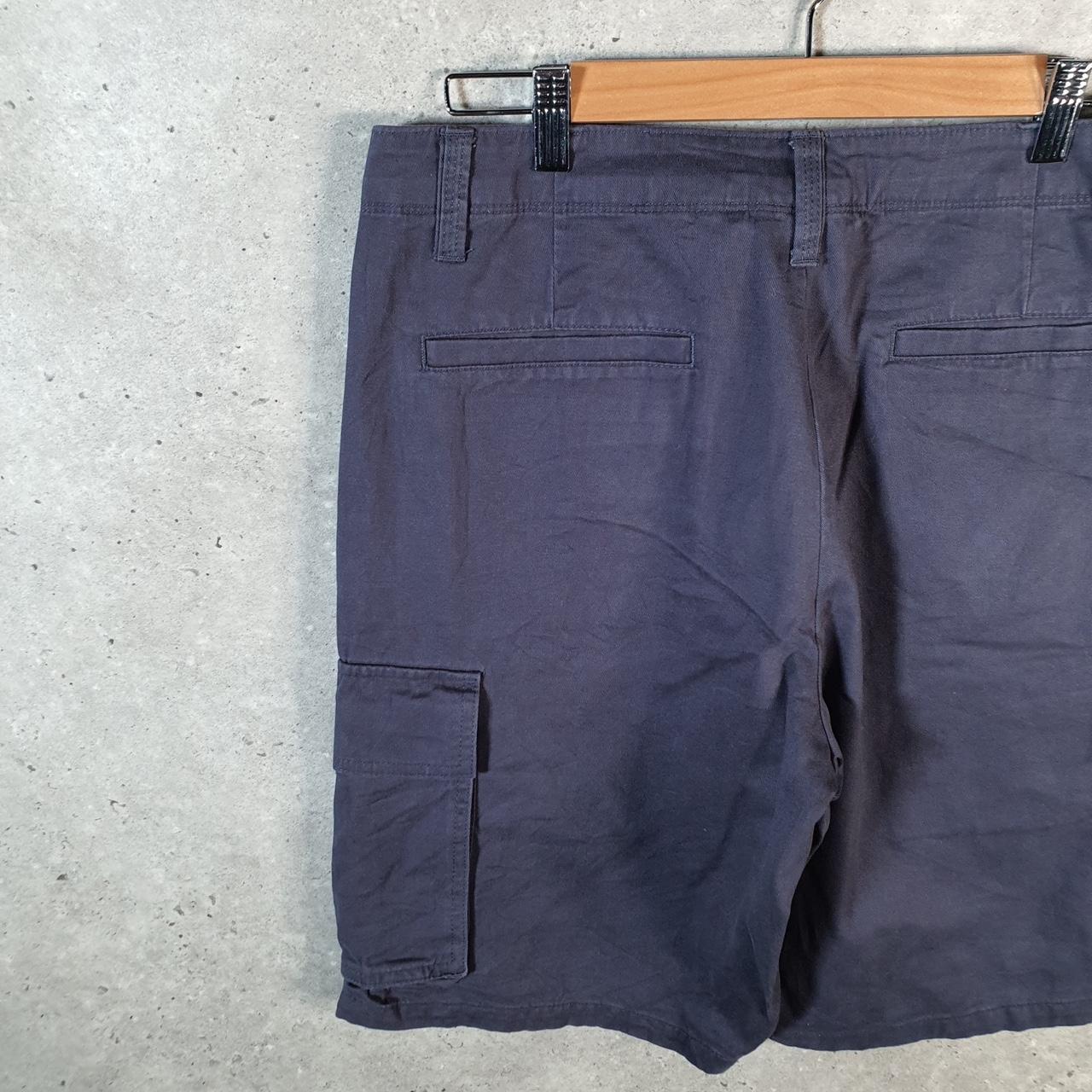 Vintage Dockers Chino Shorts Jorts Cargo Men’s W32 Navy Blue Baggy Cotton