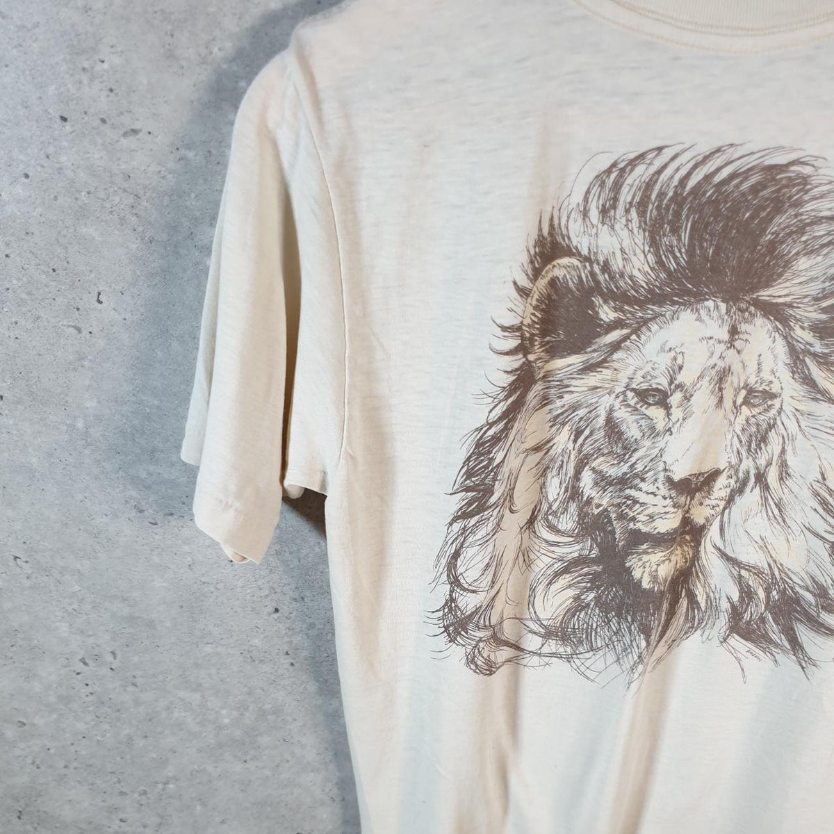 Vintage Lexington Busch Gardens Tampa 90s USA Single Stitch T Shirt Men’s Small White