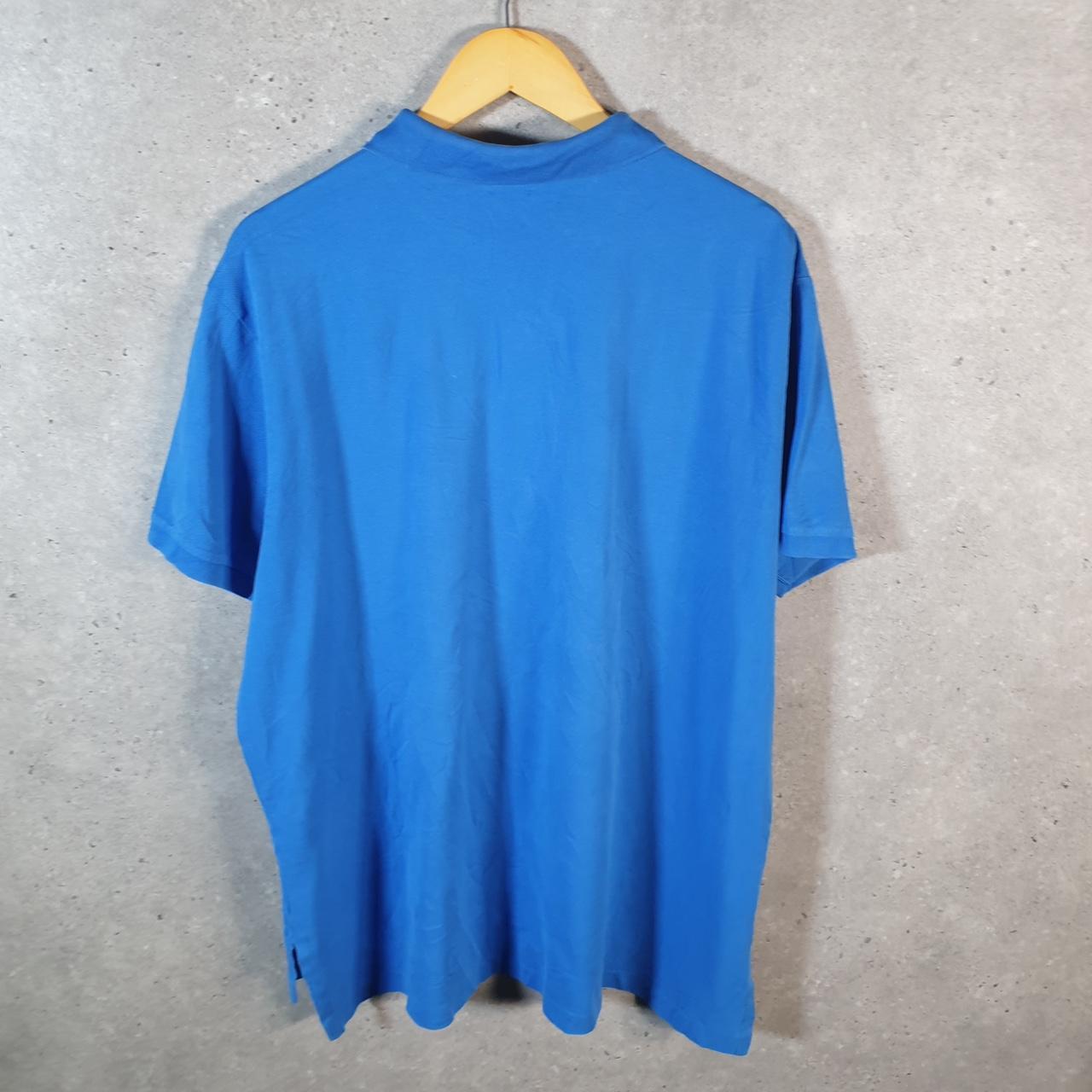 Vintage Ralph Lauren Polo Shirt Men’s XL Blue Stretch Mesh Embroidered Pony