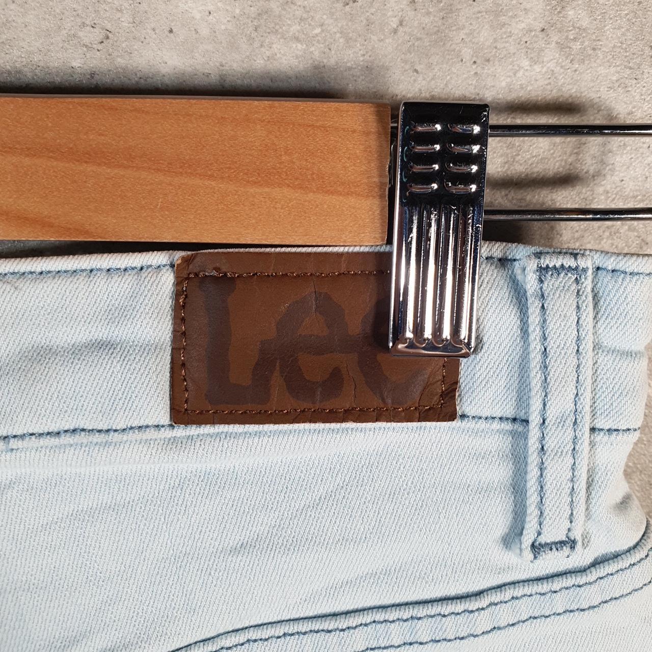 Vintage Lee Baggy Shorts Jorts Cargo Womens W24 Blue Relaxed Denim