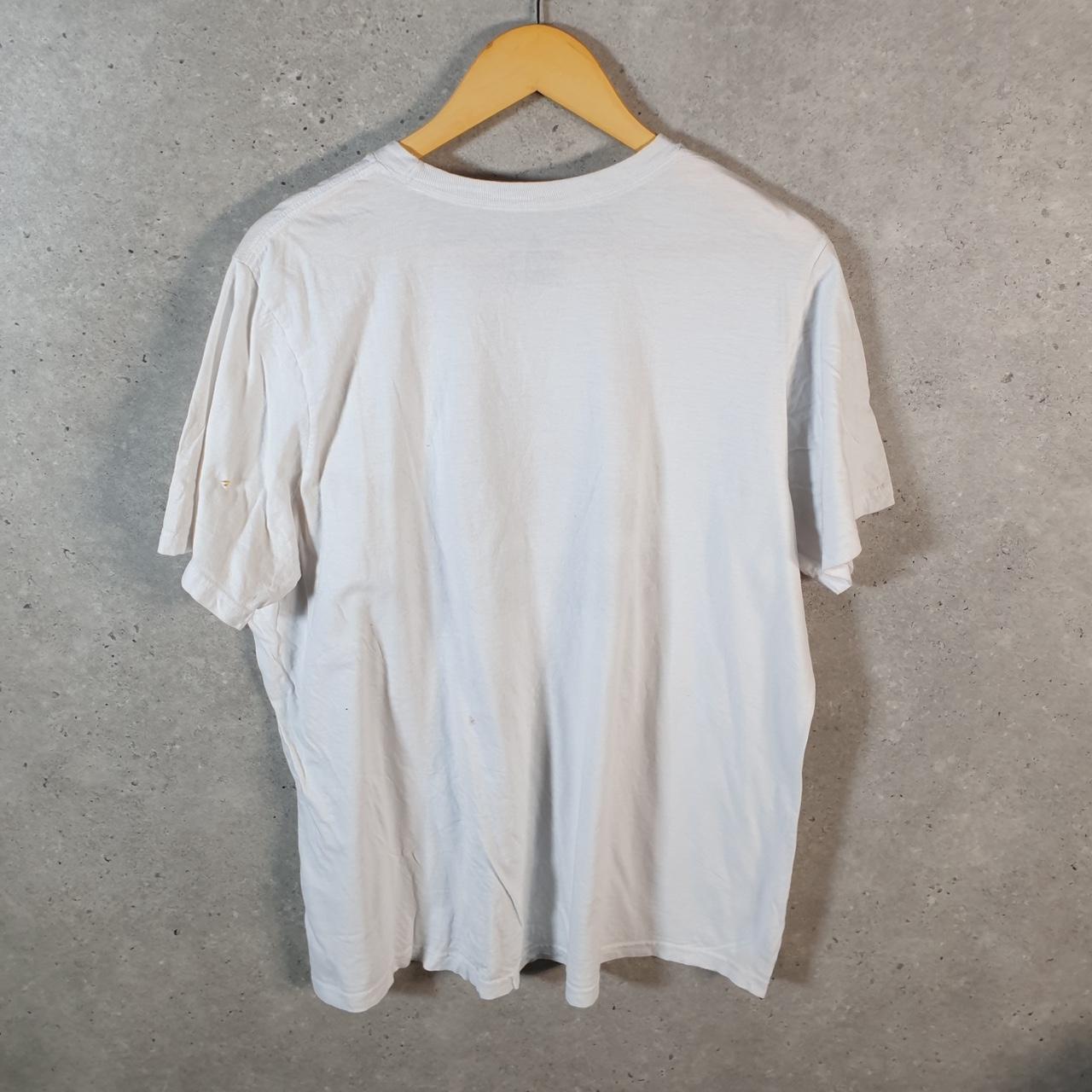 Vintage Adidas Amplifier Tee T Shirt Mens XL White Three Stripes Logo Athletic