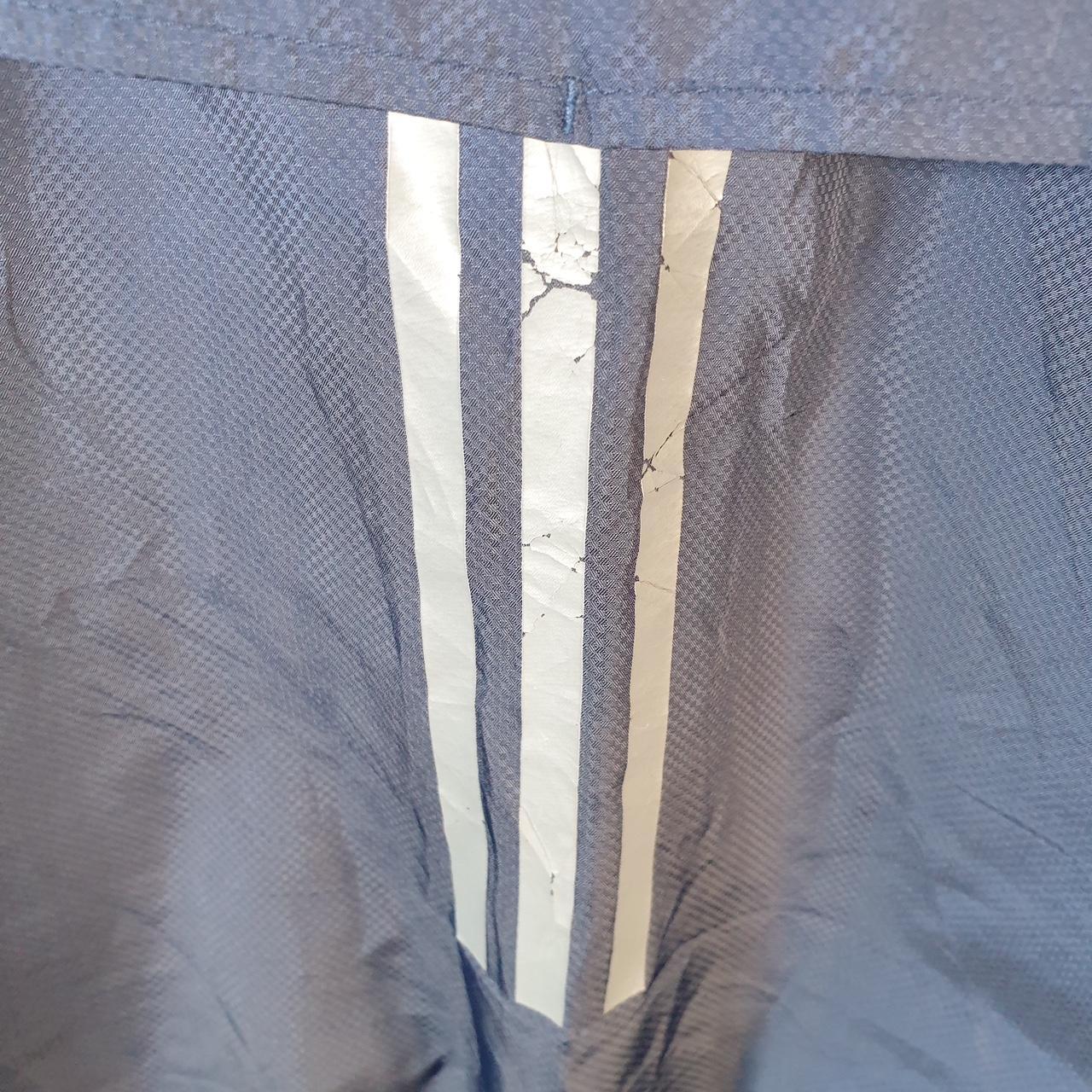 Adidas Short Sleeve Golf Track Jacket Mens Large Blue Folds Of Honour Athletic Full Zip